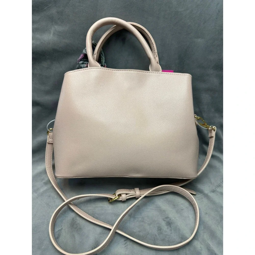 Betsey Johnson Satchel XOGIGI Pink Multi‎ Scarf Handbag NWT Crossbody Purse